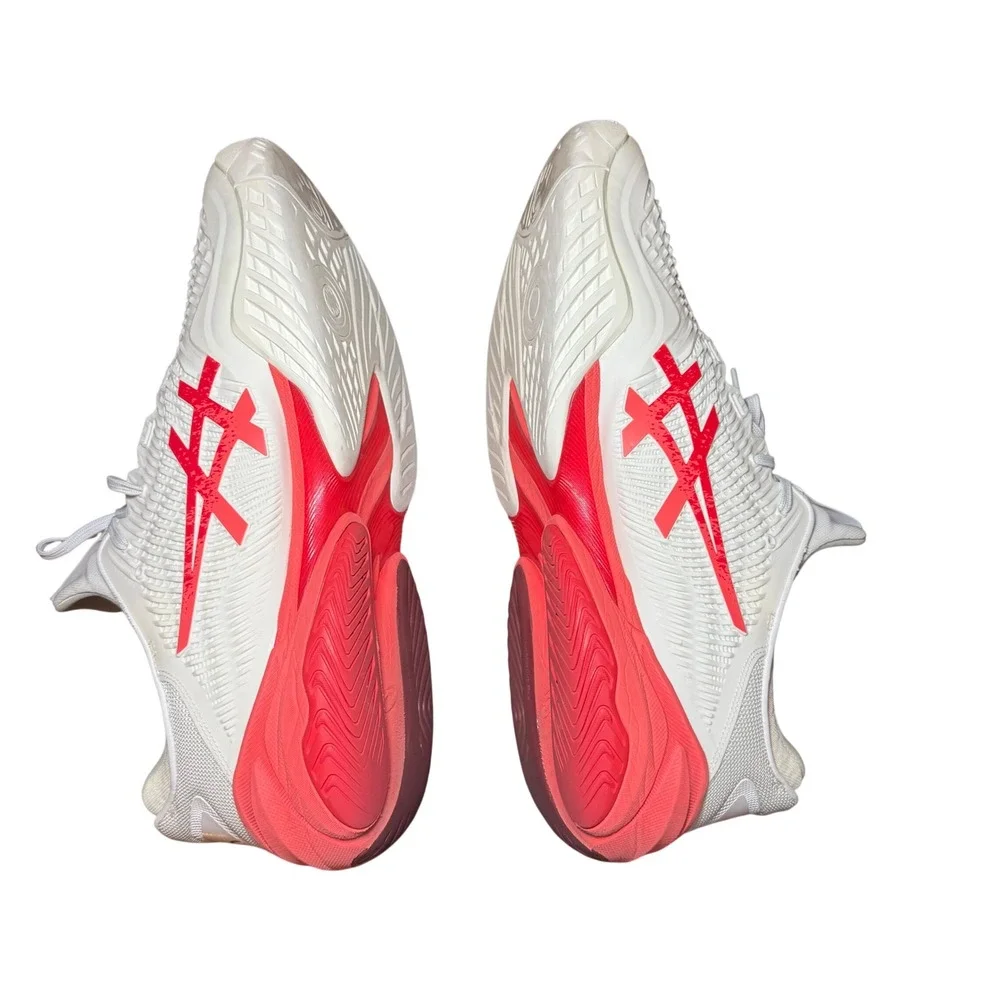 Asics‎ Court FF 3 Mens Tennis Shoes White Red 1041A522 FlyteFoam Size 15